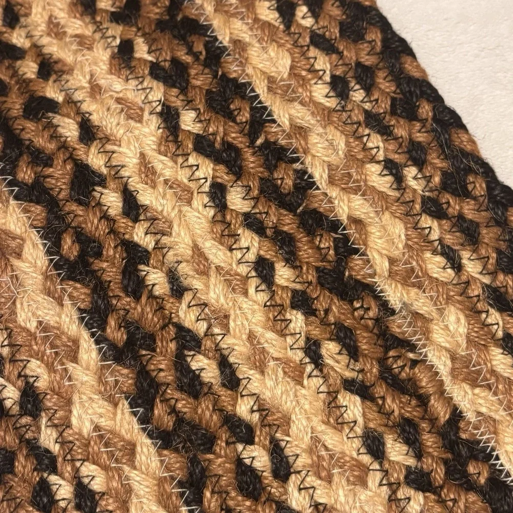 Rustic Jute Braided Small Table Runner Accent Mat 8